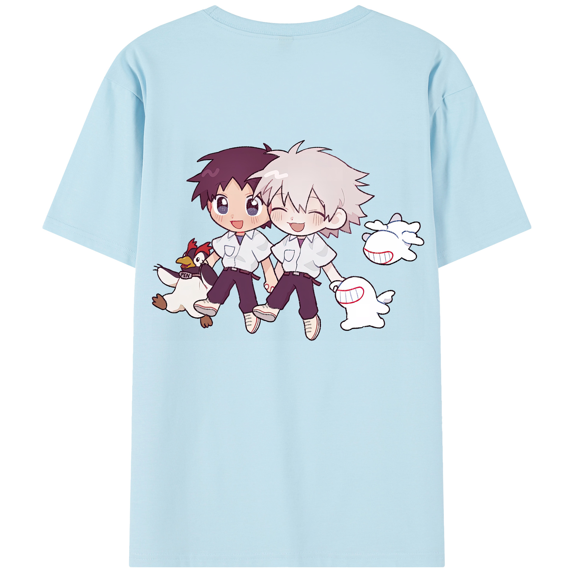 （画像用） EVA 新世紀エヴァンゲリオン 綿100％半袖Tシャツ（背面プリント）